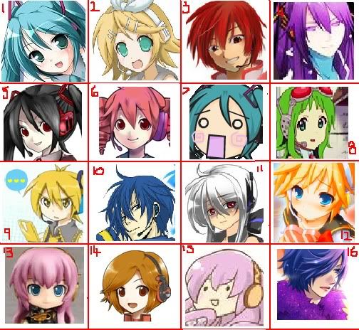 Can you name the Vocaloids by picture? Quiz   By luxurychoccie