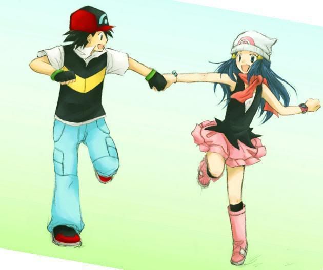 ash and dawn statue