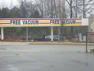 hearse at car wash