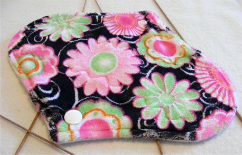 Minky Flower Power Pantiliner Cloth Pad