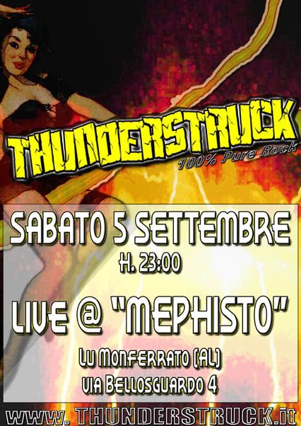 Live @ MEPHISTO Rock Cafe', Lu Monferrato (AL), sabato 05/09/09 ore 23