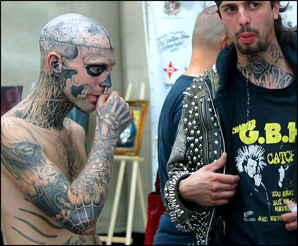 Skull tattoos. I have to learn not to drink so much!