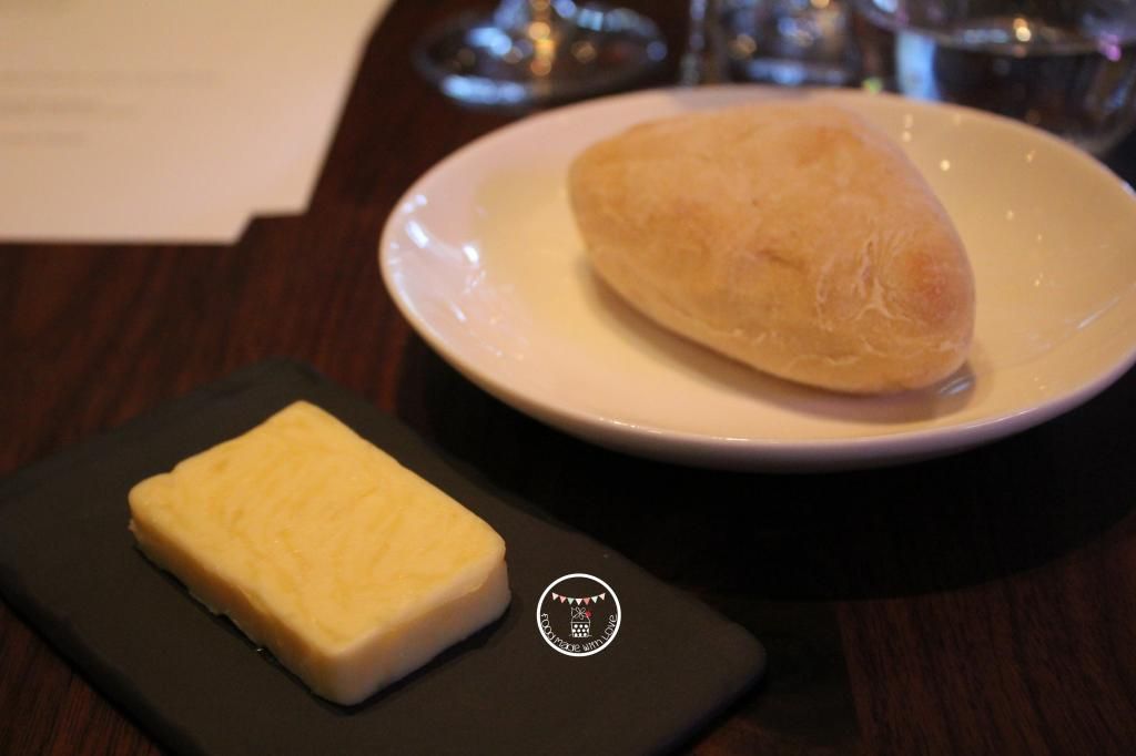 Freshly baked bread with butter