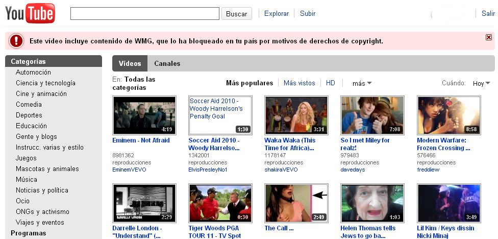 Video bloqueado en tu pais por Copyright, Youtube: Solución Video bloqueado en tu pais por Copyright, Youtube: Solución