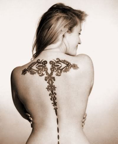 spine tribal tattoos