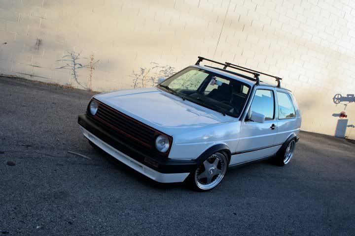 Sick Baller Rad Stanced Hellaflush Golf GTI