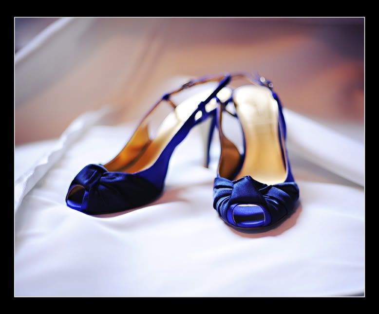 Light blue wedding shoes something elegant