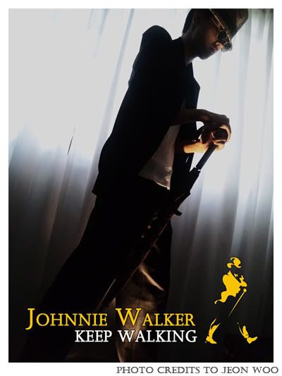 That's me in that Johnnie Walker Striding Man pose Cool right