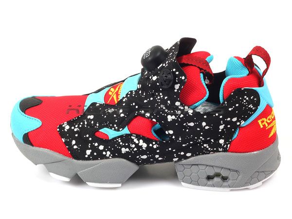 reebok insta pump fury yellow red black