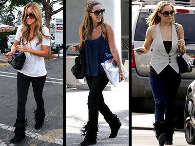 Celebrity Shoes on Celebrity Style     Fringe Boots