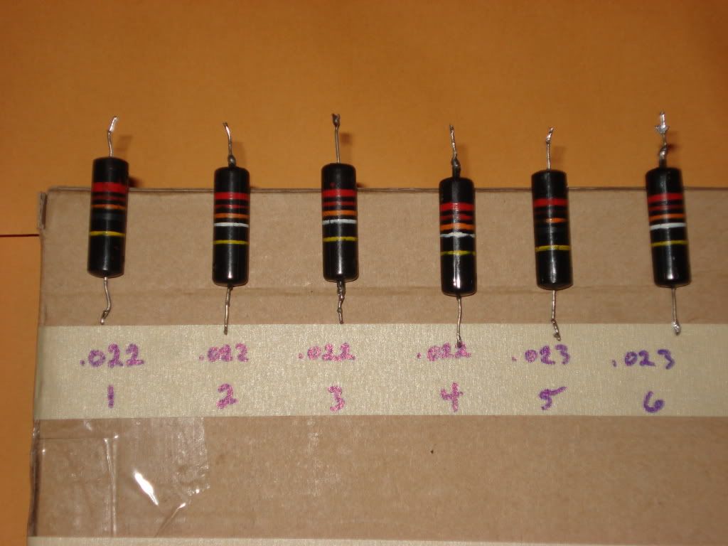 Vintage Original .022uF 400v Sprague Bumble Bee capacitors
