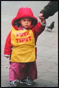 Free Tibet Little Girl