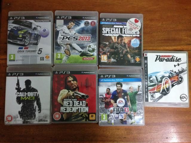 PS3 Super Slim 250GB + 7 Game 98% UK