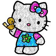 MySpace and Orkut Hello Kitty Glitter Graphic - 1