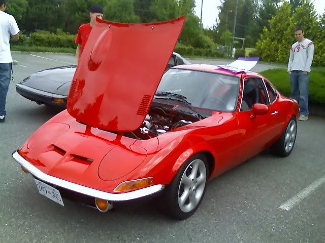 this dope shizz showed up at the rx7 club meet on monday 1971 opel gt