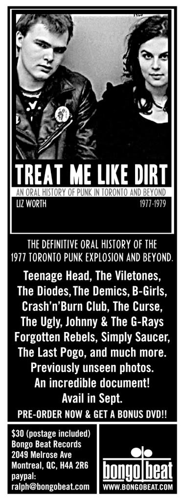 Diodes,teenage head,Viletones,punk,1977,Liz Worth,Simply Saucer