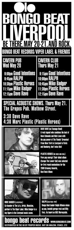 dave rave,plastic heroes,Ralph Alfonso,Liverpool,IPO Liverpool,Mike Badger,Cavern Club,Viper Label,Mathew Street,The Grapes Pub,The La's