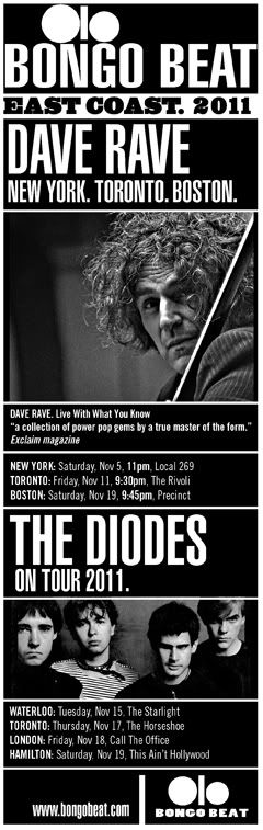 dave rave,the diodes,ipo festival,bongo beat records,ralph alfonso,toronto punk
