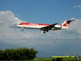 Fockker 100 aterrizando en Medellin, Colombia