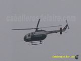 Bo105 PNP en un dia con llovizna en Lima