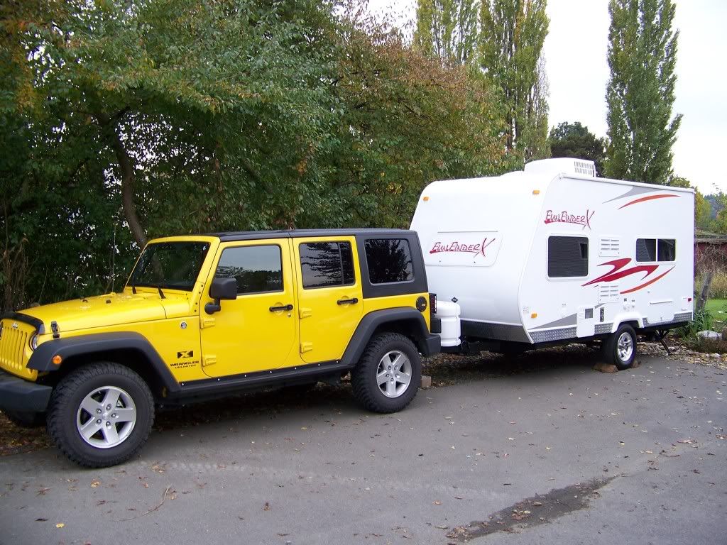 Jeep tent towing trailer wrangler #2