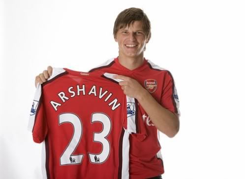 Andrei Arshavin Models the Arsenal 