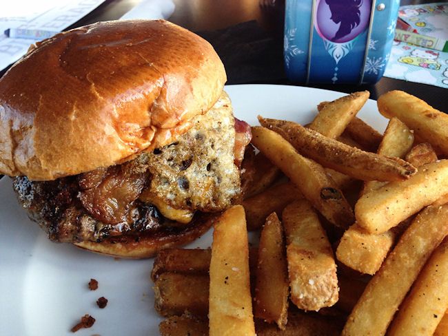 The Breakfast Burger w/French Fries