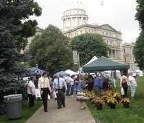 Select Michigan Capitol Lawn Farmers Market The Select Michigan Capitol Lawn Farmers Market in the shadow of the Capitol Building.