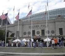 Soldier Field The entrance to Soldier Field, home of the Chicago Bears, in Chicago