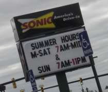 Sonic Drive In Sonic Drive In on Main Street in Birch Run.