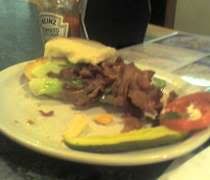 Tonys I-75 Restaurant What was left of my BLT after a half hour of eating.