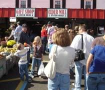 Uncle Johns Cider Mill The line to get into the Cider Mill at Uncle Johns