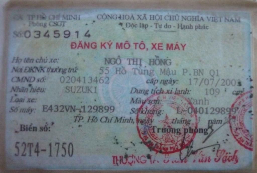 bán suzuki 3t9 biển HCM