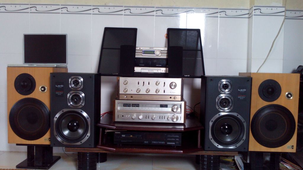 Bộ loa Victor SX3ii - ampli trio 4004 giá 1t9 - 1