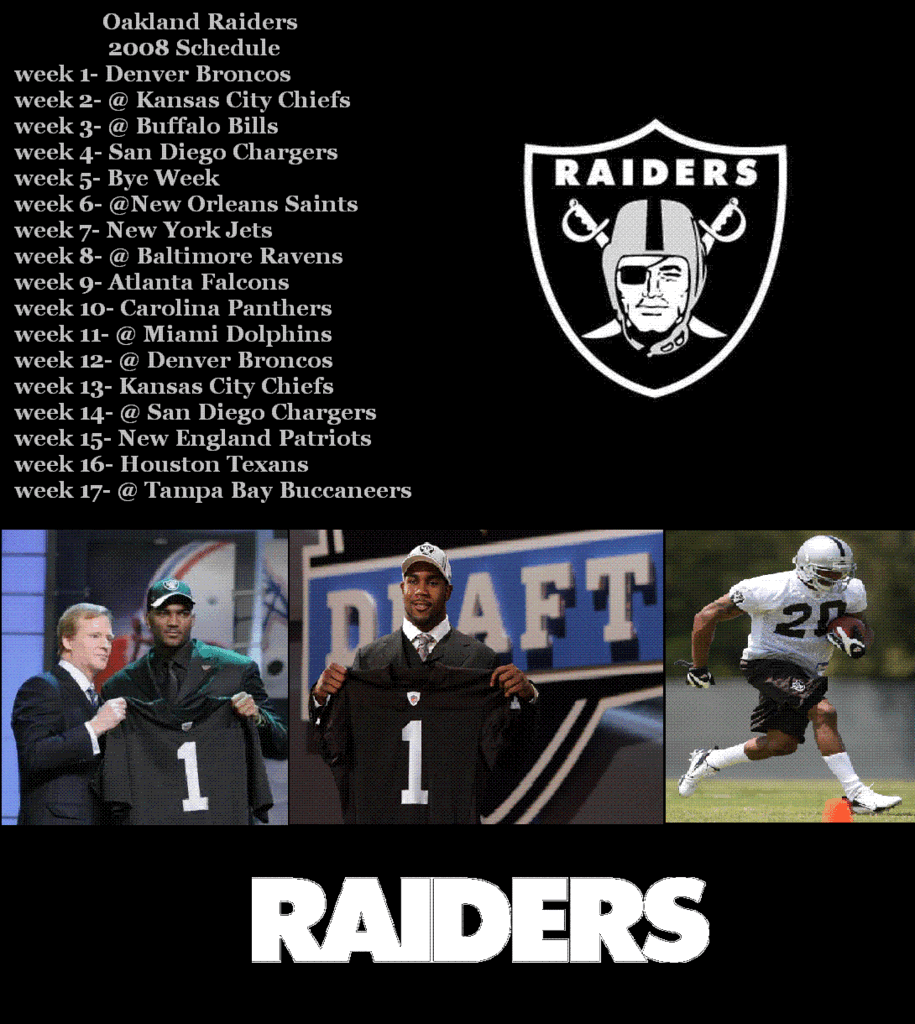 Oakland Raiders Schedule