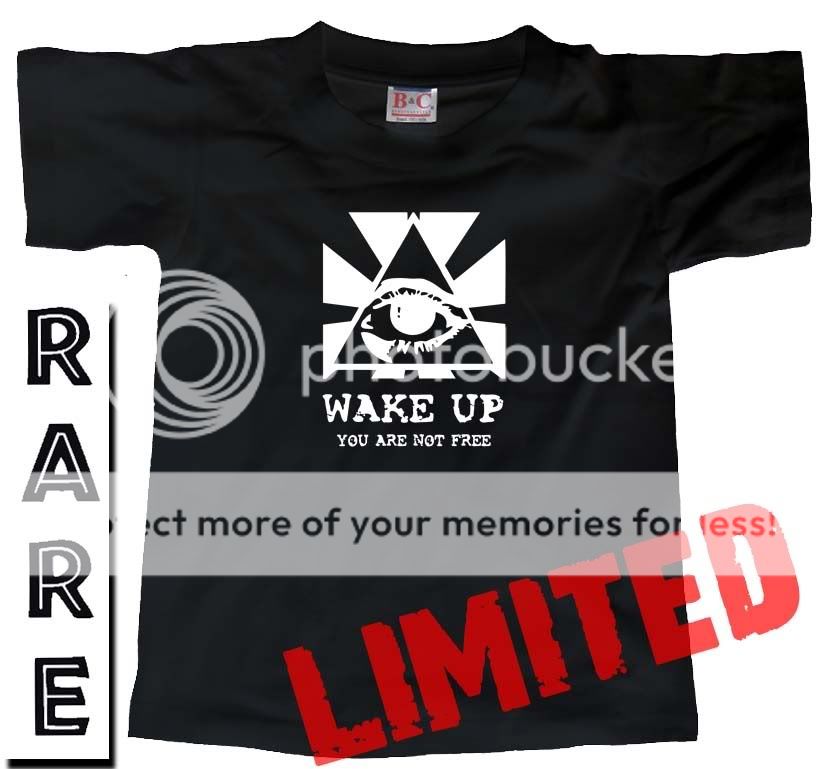 WAKE UP YOU ARE NOT FREE (Anti NWO illuminati) T SHIRT  