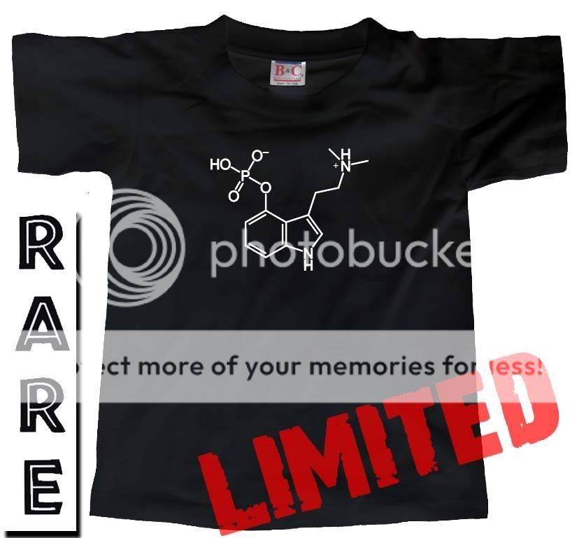 PSILOCYBIN MOLECULE Drug Fungi Mushroom Clubber T SHIRT  