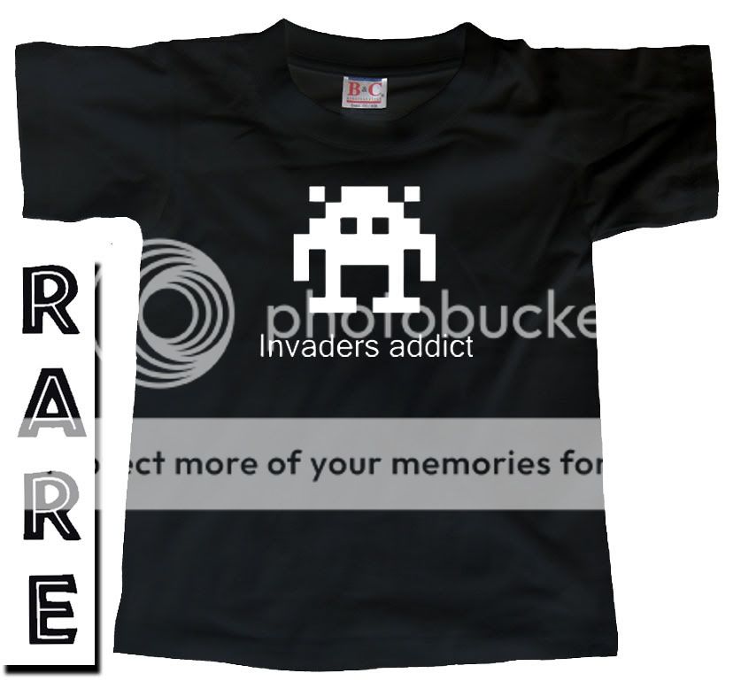 INVADERS ADDICT (Space Atari 2600 Amiga Retro) T SHIRT  