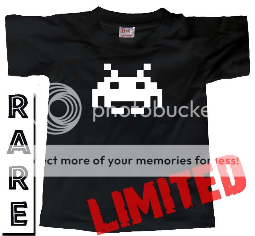 SPACE INVADERS (Atari 2600 Amiga Gaming) RETRO T SHIRT  