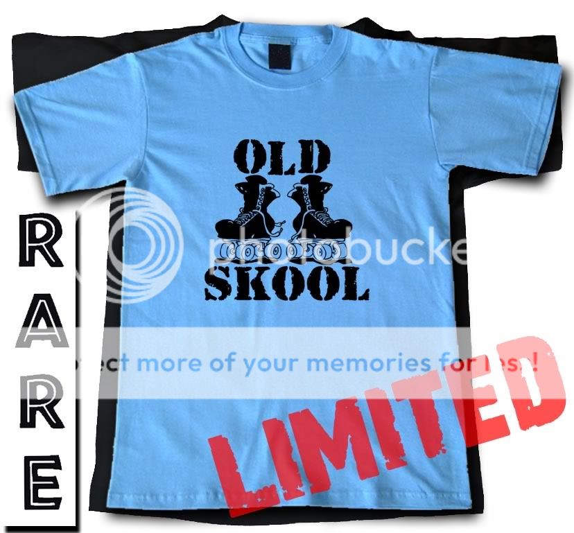 OLD SCHOOL ROLLER SKATES Skate SK8 Quad Inline T SHIRT  