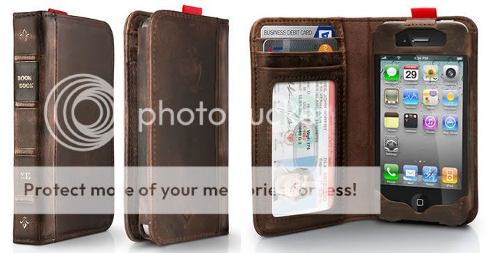 Twelve South BookBook Genuine Leather Wallet For iPhone4 4S BookBook 