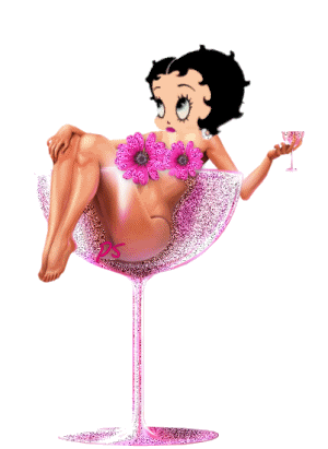MySpace and Orkut Betty Boop Glitter Graphic - 2