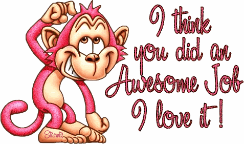 Glitter Graphic Monkey