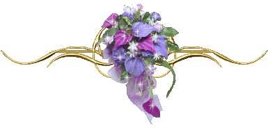 multi purple flower divider